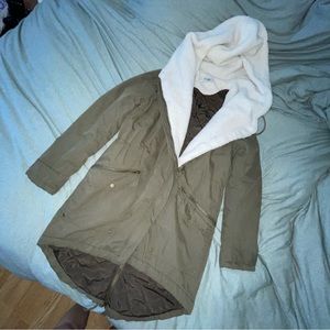 Charlotte Russe Olive green parka jacket coat